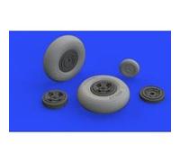 Spitfire Mk.ix Wheels 4spoke W/smooth Tire For Tamiya- 1:32e - Eduard Accessories