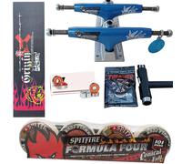 Spitfire-Roue De Skateboard Forgée Thunder Trucks,Roulements En Acier Chromé Pro,Ruban Adhésif Grip,5.25 Po,Bonne Qualité - Type 52mm 101d #F