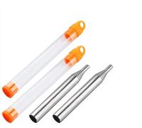 Spitfire Soufflet de Poche,2 Pack Télescopique Tube de Soufflage Outil de Feu de Camp Soufflets d'incendie Portables Pistolet pour Cuisson Pique-nique BBQ Chasse Pêche Randonnée Plein Air Camping