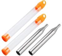 Spitfire Soufflet De Poche,2 Pack Télescopique Tube De Soufflage Outil De Feu De Camp Soufflets D'incendie Portables Pistolet Pour Cuisson Pique-Nique Bbq Chasse Pêche Randonnée Plein Air Camping