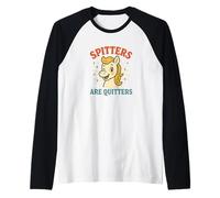 Spitters are Cessers Inappropriate Funny Girls Trip Women Manche Raglan