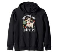 Spitters are Quitters Funny Lama Meme Humour Adulte Sweat à Capuche