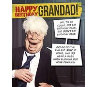 Spitting Image Carte d'anniversaire Boris pour grand-père - Motif sauvetage émotionnel - 154 x 184 cm
