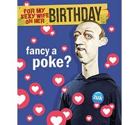 Spitting Image Carte d'anniversaire humoristique pour épouse Facebook Poke Motif sauvetage émotionnel 154 x 184 cm