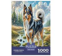 Spitz finlandais Puzzle 1000 Pièces Educa Jouet en Bois Cadeau Unique De l'art De La Décoration Jeu Éducatif Challenge Toy Adultes Et Enfants À Partir De 14 Ans 70x50cm/1000pcs