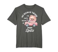 Spitz nain Cadeau Humour Chien Loulou de Poméranie T-Shirt