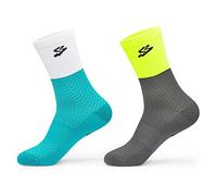 Spiuk Pack de 2 unités. XP Long Chaussettes, Adultes Unisexe, Multicolore, T. 44/47