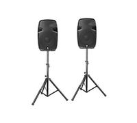 VONYX SPJ-1200A 12" 1200W avec Pieds - Ensemble Puissant, Idéal pour Les Débutants et Animer Vos Soirées