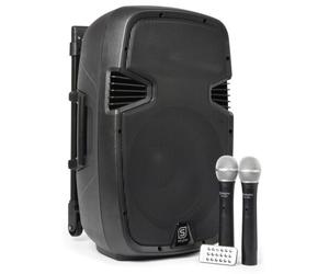 SPJ-PA912 Portable Sound System ABS 12"" 2 VHF/USB/MP3