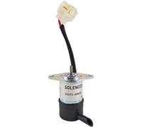 SPJIUQI Solénoïde d'arrêt de carburant 12 V 16271-60010 052600-4151 compatible avec moteur Kubota D1105 D1005 V1505 pour excavatrice R310 BX23D ZD28 D1105 F2400