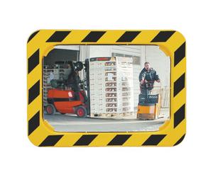 SPL Miroir de sécurité/circulation H400xl600mm plastique, jaune/noir pour 2 directio Quantité:1