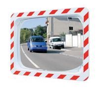 SPL SPL Miroir de circulation H400×I600mm plastique, rouge/blanc pour 2 directions 9m Quantité:1