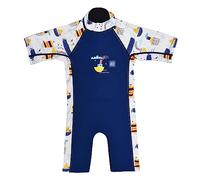 Splash About Combinaison de plongée pour Enfant Matière Anti-UV One Piece Swimsuit, Tug Boats, 1-2 Ans Boy's
