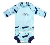 Splash About Combinaison Solaire avec Happy Nappy Couche de Bain Incorporée Combinaison Vintage Moby 3-8 mois