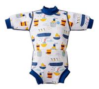 Splash About Happy Nappy Combinaison de plongée avec couche de bain, Tug Boats, 3-8 mois