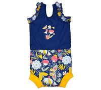 Splash About Happy Nappy Maillot de Bain Une pièce, Garden Delight, 2-3 ans