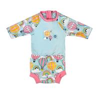 Splash About Happy Nappy Sunsuit avec Couche de Bain intégrée Bébé Unisexe, Up & Away, 6-14 Mois
