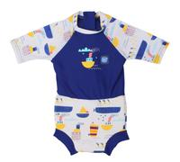 Splash About Combinaison Solaire avec Happy Nappy Couche de Bain Incorporée Combinaison, Tug Boats, 12-24 Mois