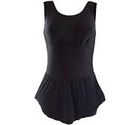 Splash About Maillot de Bain pour Femmes avec Jupe et Protection intégrée Contre l'incontinence, Noir 12-14