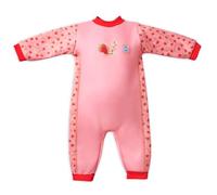 Splash About Warm in One Maillot de Bain Bébé Isolé en Fleece, Strawberry Field, 6-12 mois
