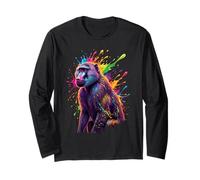 Splash Art Baboon Monkey Manche Longue