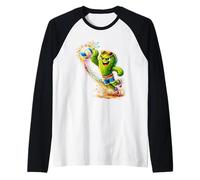 Splash Art Cactus Volleyball Player Manche Raglan