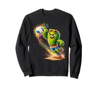 Splash Art Cactus Volleyball Player Sweatshirt