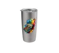Splash Art Calculatrice Mathématiques Comptable CPA Maths Gobelet isotherme en acier inoxydable double paroi