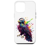 Splash Art Eagle with Headphones Coque pour iPhone 12 Pro Max