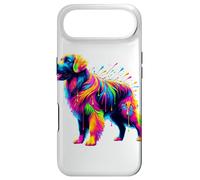 Splash Art Flat-Coated Retriever Coque pour iPhone Air