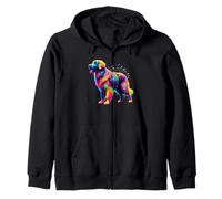 Splash Art Flat-Coated Retriever Sweat à Capuche