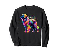 Splash Art Flat-Coated Retriever Sweatshirt