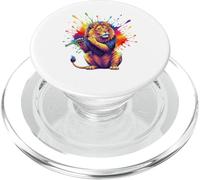 Splash Art Flute Lion Flautist PopSockets PopGrip pour MagSafe
