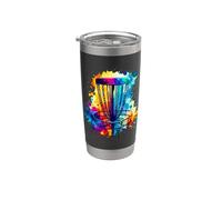 Splash Art Frisbee Disc Golf Player Flying Discs Golfing Gobelet isotherme en acier inoxydable double paroi