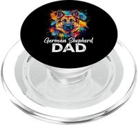 Splash Art German Shepherd Dad GSD PopSockets PopGrip pour MagSafe