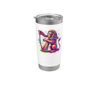 Splash Art Harpiste Lion Lions Harpe Gobelet isotherme en acier inoxydable double paroi