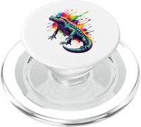 Splash Art Lizard Reptile Gecko PopSockets PopGrip pour MagSafe