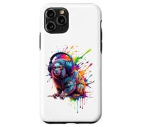 Splash Art Marmoset DJ Headphones Coque pour iPhone 11 Pro