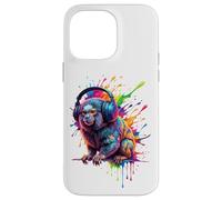 Splash Art Marmoset DJ Headphones Coque pour iPhone 14 Pro Max