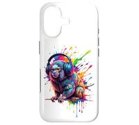 Splash Art Marmoset DJ Headphones Coque pour iPhone 17