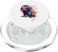 Splash Art Marmoset DJ Headphones PopSockets PopGrip pour MagSafe
