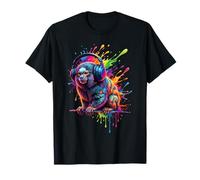 Splash Art Marmoset DJ Headphones T-Shirt