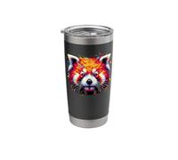 Splash Art Panda roux Ours Pandas Gobelet isotherme en acier inoxydable double paroi