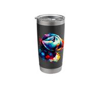 Splash Art Perroquet De Mer Oiseau Macareux Gobelet isotherme en acier inoxydable double paroi