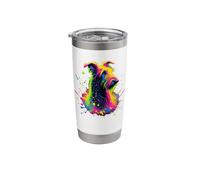 Splash Art Scottish Deerhound Gobelet isotherme en acier inoxydable double paroi
