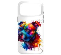 Splash Art Staffordshire Bull Terrier Staffy Terriers Coque pour iPhone 17 Pro Max