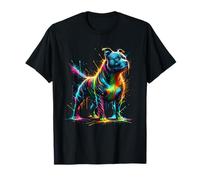 Splash Art Staffordshire Bull Terrier Staffy Terriers T-Shirt