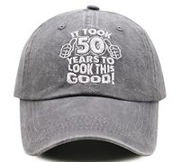 Splash Brothers Customized Casquette de baseball pour 50e anniversaire, « It took 50 Year to Look This Good » brodée pour homme et femme, 50e anniversaire brodé gris, Taille unique