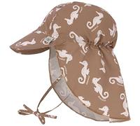 SPLASH & FUN - LSF Casquette protège nuque Hippocampe caramel 19-36 mois, Taille: 50/51