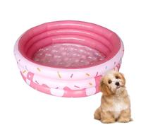 Splash Play Pool, Inflatable Kiddie Bath Tub, Foldable Puppy Shower Basin Set, Durable PVC Leakproof Water Pool Design, Soft Edge Safe Kids Bath Structure, Backyard Summer Water Fun Use